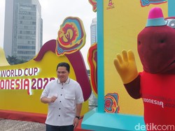 Trofi Piala Dunia U-17 Dipamerkan di Bundaran HI, Erick Thohir Cek Lokasi