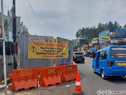 Tebing Jembatan Jl Raya Tajur Bogor Longsor, Truk Dilarang Melintas