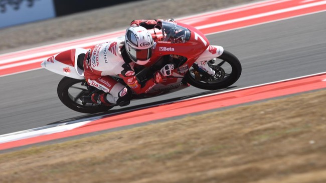 Veda Ega Pratama yang tampil di ajang Asia Talent Cup (ATC) 2023 berpeluang menjadi juara pada putaran kelima yang berlangsung di Malaysia.