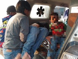 Balita Korban Insiden Mobil Offroad Muaro Jambi Alami Luka di Wajah
