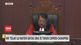 VIDEO: MK Tolak Uji Materi Batas Usia 35 Tahun Capres-Cawapres