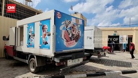 VIDEO: Truk Es Krim Digunakan Simpan Jenazah Warga Palestina