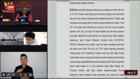 VIDEO: Saldi Isra Bingung MK Ubah Aturan Cawapres dalam Hitungan Hari