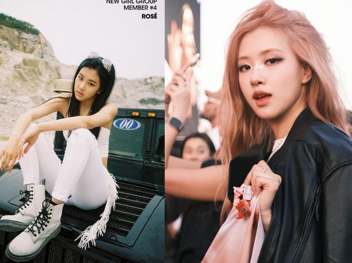 Visual Rosé saat awal debut vs sekarang /Foto: Courtesy of YG Entertainment