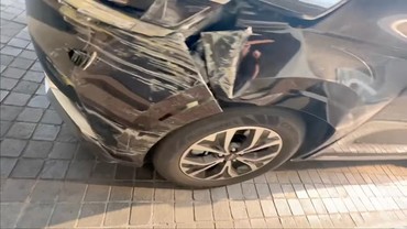 Penampakan Mobil Baim Wong Usai Kecelakaan hingga Anak Hampir Terpental