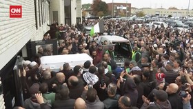 VIDEO: Pemakaman Bocah Tewas Ditikam di AS Imbas Perang Israel-Hamas