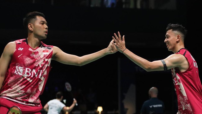 Fajar Alfian memberikan pujian pada Muhammad Rian Ardianto usai keduanya berhasil memastikan diri lolos ke babak 16 besar Denmark Open 2023.