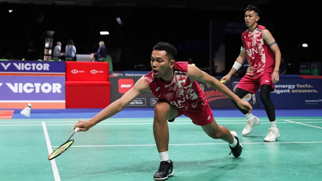 Berikut fakta menarik duel Fajar/Rian vs Bagas/Fikri yang akan terjadi di semifinal Denmark Open 2023.