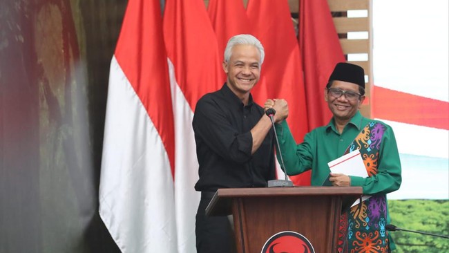 Ganjar Pranowo mengaku dirinya merasa cocok dengan Mahfud MD sebagai bakal cawapres yang akan mendampinginya di Pilpres 2024.