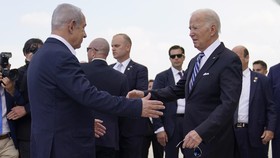 FOTO: Joe Biden di Tel Aviv Temui Netanyahu saat Perang Hamas-Israel