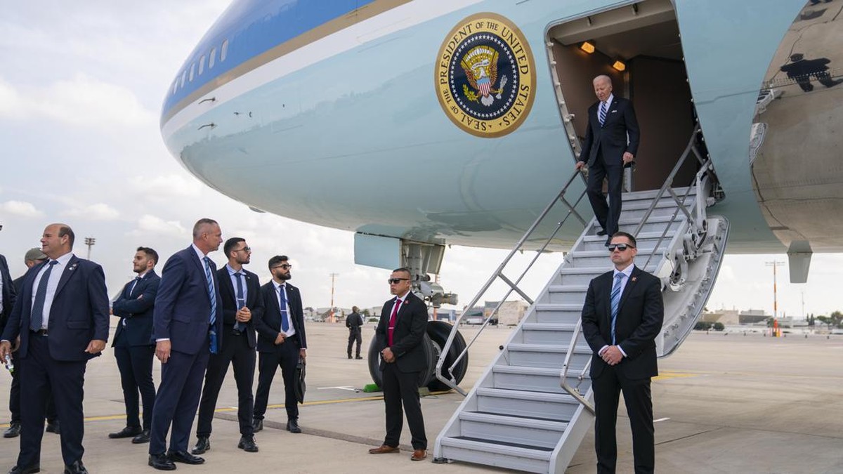 FOTO: Joe Biden di Tel Aviv Temui Netanyahu saat Perang Hamas-Israel