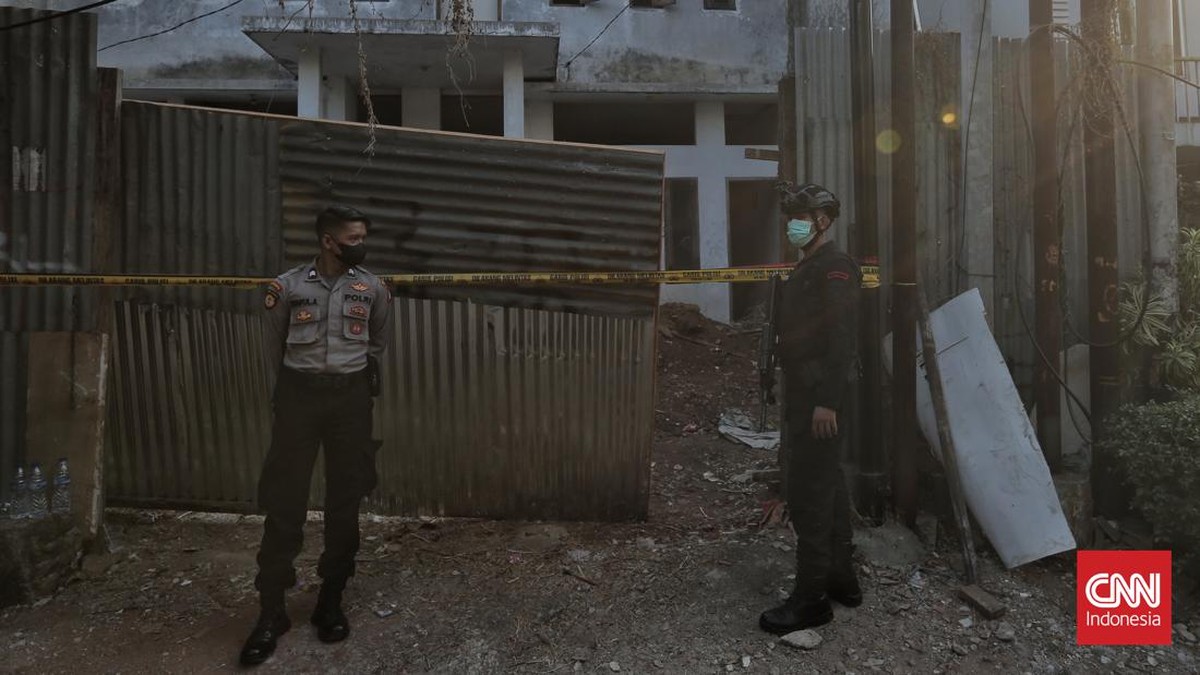 FOTO: Penampakan Lokasi Ledakan di Setiabudi Jaksel