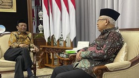 Mahfud Bertemu Ma'ruf Amin Sebelum Diumumkan Jadi Cawapres Ganjar