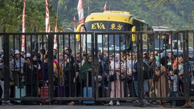FOTO: Meniti Jalur Darat Indonesia ke Brunei Darussalam