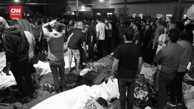VIDEO: Rudal Israel Hancurkan RS, 500 Orang Diperkirakan Tewas