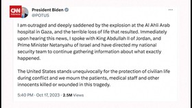 VIDEO: Biden Murka usai Bom di RS Gaza Tewaskan 500 Orang