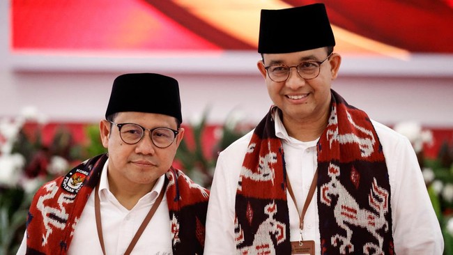 Calon wakil presiden nomor urut 1 Muhaimin Iskandar bangga bisa menjadi peserta Pilpres 2024 bersama Anies Baswedan dan diusung oleh NasDem, PKB serta PKS.