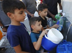 Penuturan Warga Gaza Terpaksa Minum Air Kotor karena Tak Ada Pilihan Lain