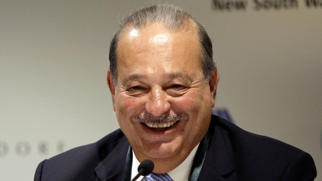 Carlos Slim Helu adalah orang terkaya di Meksiko dan salah satu konglomerat papan atas dunia dengan total kekayaan mencapai US$86,7 miliar.