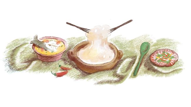 Google Doodle Rayakan Papeda, Kuliner Khas Indonesia Timur Google Doodle Rayakan Papeda, Kuliner Khas Indonesia Timur