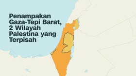 INFOGRAFIS: Jalur Gaza-Tepi Barat, 2 Wilayah Palestina yang Terpisah
