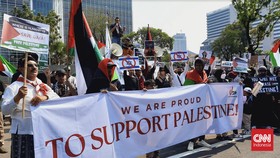 Massa Aksi Bela Palestina Kepung Kedubes AS, Kutuk Tindakan Israel