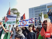 Massa Aksi Bela Palestina dari Kedubes AS Pindah Demo ke Kantor PBB