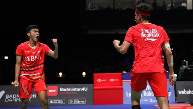 Bagas Maulana/Muhammad Shohibul Fikri lolos ke final French Open 2023 usai menyingkirkan wakil China He Ji Ting/Ren Xiang Yu, Sabtu (28/10) waktu setempat.