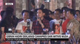 VIDEO: Gibran Hadiri Deklarasi Cawapres Dari Aktivis Muda