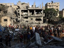 Serangan Udara Israel Hancurkan Pasar di Gaza, 10 Orang Tewas