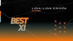 INFOGRAFIS: Best 11 Liga Eropa Dihuni Salah sampai Dalot