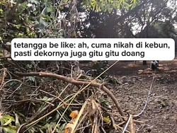 Viral Pernikahan di Kebun Singkong Dinyinyirin Tetangga, Bikin Takjub Netizen