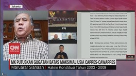 VIDEO: MK Putuskan Gugatan Batas Maksimal Usia Capres-Cawapres
