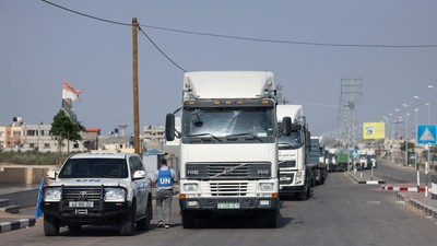 Mesir mengklaim sebuah truk berisi bahan bakar berhasil memasuki Jalur Gaza dari Rafah.