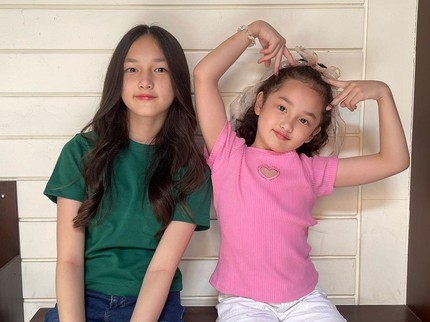 5 Potret Elea & Sheva, Anak Ussy dan Andhika yang Disebut Cocok Jadi Trainee Idol K-Pop