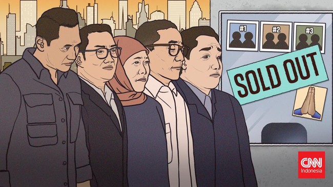 Perebutan tiket atau yang populer dengan istilah kekinian "war tiket" calon wakil presiden Pilpres 2024 sudah berakhir. Sejumlah tokoh harus gigit jari.
