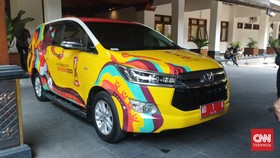 Gibran Sulap Mobil Dinas Nuansa Kuning, Berlogo Piala Dunia U-17