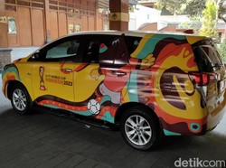 Gibran Ganti Stiker Mobil Dinas Tema Piala Dunia U-17, Dominan Kuning