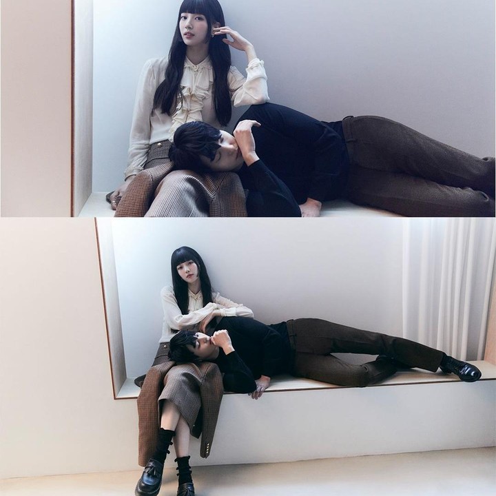 <p>Pose Yang Se Jong yang bersandar di pangkuan Bae Suzy membuat netizen merasa gemas dibuatnya, Bunda. Tak tanggung-tanggung, tangan Bae Suzy yang juga bertopang pada lengan Yang Se Jong. (Foto: Instagram @netflixkr)</p>