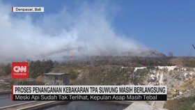VIDEO: Proses Penanganan Kebakaran TPA Suwung Masih Berlangsung