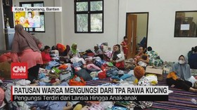 VIDEO: Ratusan Warga Mengungsi Dari TPA Rawa Kucing