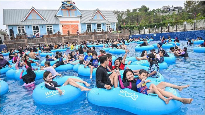 Suasana di Wahoo Waterworld/foto:Instagram/wahoowaterworld