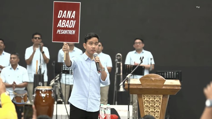 Calon wakil presiden (Cawapres) Gibran Rakabuming Raka membocorkan beberapa program unggulannya. (Tangkapan Layar Youtube Gerndra TV)