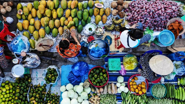 FOTO: Sensasi Belanja ala Penduduk Lokal di Pasar Vi Thanh Vietnam