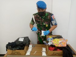 Aksi Personel Lanud Roesmin Nurjadin Gagalkan Peredaran 606 Gram Sabu