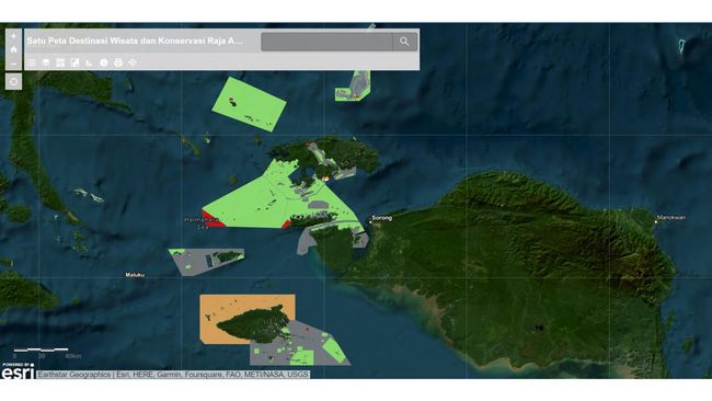 Pemerintah Kabupaten Raja Ampat meluncurkan Satu-Peta Destinasi Wisata dan Konservasi Raja Ampat sebagai salah satu upaya mewujudkan pariwisata berkelanjutan.