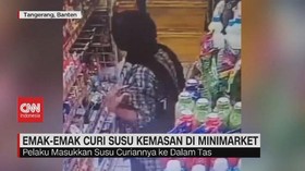 VIDEO: Emak-Emak Curi Susu Kemasan Di Minimarket