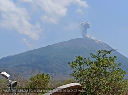 Gunung Ile Lewotolok Meletus, Tinggi Kolom Abu 700 Meter