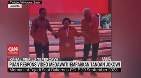 VIDEO: Puan Respons Video Megawati Empaskan Tangan Jokowi