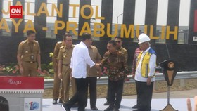 VIDEO:Resmikan Tol Indralaya-Prabumulih, Jokowi: Mahal Tapi Bermanfaat
